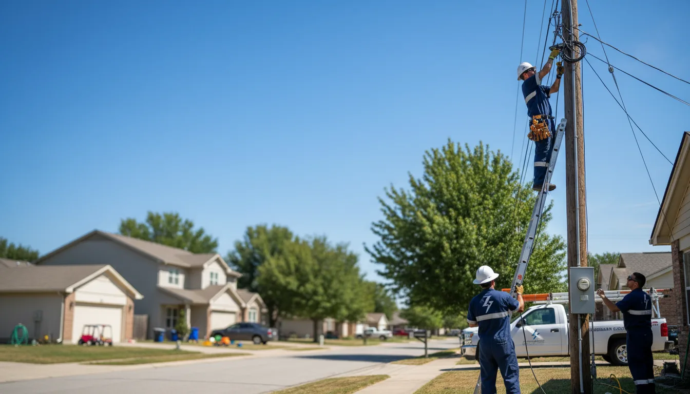 Residential electrician providing installation services in Jackson, MS